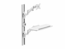 Multibrackets 6817 support et équerre de station de travail/PC tout en un 10,5 kg Blanc 38,1 cm [15"] 68,6 cm [27"] 