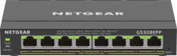 NETGEAR 8-Port Gigabit Ethernet High-Power PoE+ Plus Switch [GS308EPP] Géré L2/L3 Gigabit Ethernet [10/100/1000] Connexion Ethernet, supportant l'alimentation via ce port [PoE] Noir 