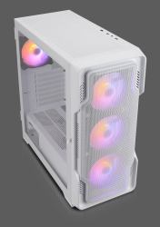 Nanoxia DS-9ARGB-W unité centrale Midi Tower Blanc 