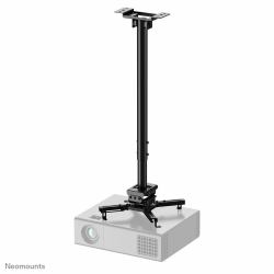 Neomounts CL25-550BL1 Support de plafond pour vidéoprojecteur - h74.5-114.5 cm - installation facile - orientable 