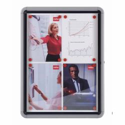 Nobo Vitrine d`extérieur fond magnétique 12xA4 
