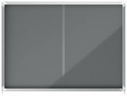 Nobo 1915338 tableau d'affichage Intérieure Gris Aluminium 