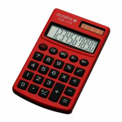 Olympia LCD 1110 calculatrice Poche Calculatrice basique Rouge 