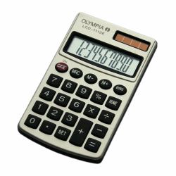 Olympia LCD 1110 E calculatrice Poche Calculatrice basique Argent 