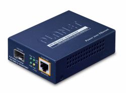 PLANET IEEE802.3af/at PoE 10/100/1000 convertisseur de support réseau 1000 Mbit/s Bleu 