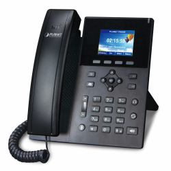 PLANET High Definition Color POE téléphone fixe Noir 6 lignes LCD 