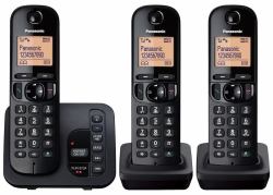 Panasonic KX-TGC223EB téléphone Téléphone DECT Identification de l'appelant Noir  - Version UK