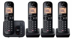 Panasonic KX-TGC264EB téléphone Téléphone DECT Identification de l'appelant Noir  - Version UK