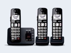 Panasonic KX-TGE823EB téléphone Téléphone DECT Identification de l'appelant Noir  - Version UK