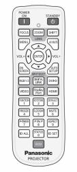 Panasonic Remote Controller - PT-EX510/PT-EW540 - Warranty: 3M