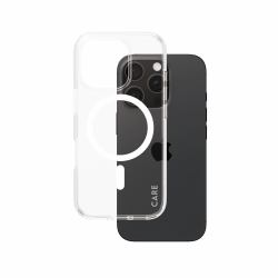 PanzerGlass CARE™ by ® Urban Combat Case Transparent w. White MagSafe iPhone 16 Pro coque de protection pour téléphones portables Housse 