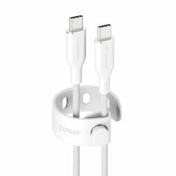 PanzerGlass empower™ by ® Racing 240W USB-C to USB-C Cable | USB 2.0 | 1.2M | Silver White câble USB Blanc 