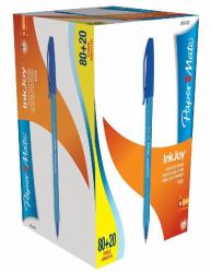Papermate Inkjoy 100 Bleu Stylo à bille Moyen 100 pièce[s] 