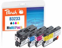 Peach LC-3233 cartouche d'encre 4 pièce[s] Noir, Cyan, Magenta, Jaune 