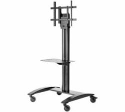 Peerless SR575M chariot et support multimédia Noir Ecran plat Panier multimédia 