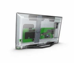 Philips 24HFL3014P/12 TV 61 cm [24"] HD Noir, Transparent 250 cd/m² 