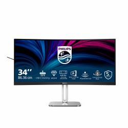 Philips 5000 series 34B2U5600C/00 écran plat de PC 86,4 cm [34"] 3440 x 1440 pixels Dual QHD LCD Gris 