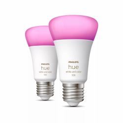 Philips Hue White and Color ambiance Ampoule connectée E27 - 1100 lm [pack de 2] 
