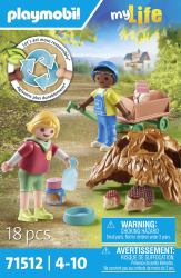 Playmobil Enfants avec famille de hérissons 