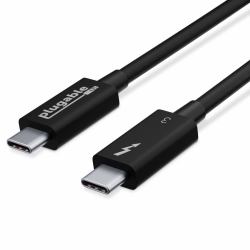 Plugable Technologies TBT3-40G80CM Câble Thunderbolt 0,8 m 40 Gbit/s Noir 
