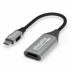 Plugable Technologies USBC-HDMI8K câble vidéo et adaptateur HDMI Type A [Standard] USB Type-C Aluminium, Noir 