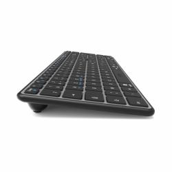Port Designs Port Connect RF & Bluetooth clavier; sleek; compact; full layout; USB-C rechargeable. Support for three devoices simultaneously 2 x BT; 1 x RF. Universal Compatibility with Windows; macOS; iOS & Android. Replacement RF wireless dongle available - 910000. [2Years warranty] - Version UK