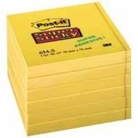 Post-It Super Stick Ultra Yellow [Pack 6] étiquette auto-collante Jaune 