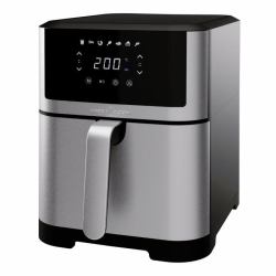 ProfiCook PC-FR 1269 H friteuse Unique 8 L Autonome 1800 W Friteuse d’air chaud Noir, Acier inoxydable 