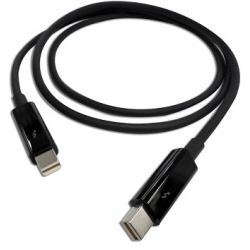 QNAP CAB-TBT10M Câble Thunderbolt 1 m Noir 