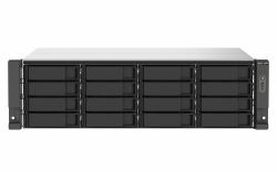 QNAP TS-1673AU-RP-16G serveur de stockage NAS Rack [3 U] Ryzen Embedded V1500B 16 Go DDR4 0 To QNAP QTS Noir, Gris 