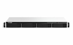 QNAP TS-464eU NAS Rack [1 U] Intel® Celeron® N5095 8 Go DDR4 0 To QNAP Turbo System Aluminium, Noir 