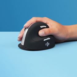 R-Go Tools Souris Ergonomique R-Go HE Break avec logiciel de pause, droiter, grand [longueur de la main > 185 mm], bluetooth, noir 
