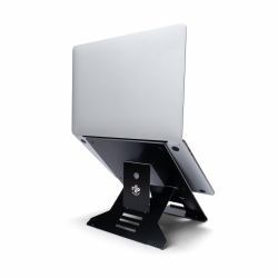 R-Go Tools Support pour ordinateur portable R-Go Riser Document, ergonomique, pliable et réglable avec porte-documents, noir 