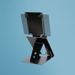 R-Go Tools Support pour tablette et ordinateur portable R-Go Riser Duo, adapté pour écran de 10 à 22 pouces, noir 