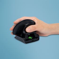 R-Go Tools Souris Ergonomique R-Go HE Twister avec logiciel de pause, ambidextre, M [longueur main 165-185 mm] filaire et bluetooth 