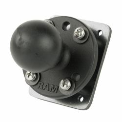 RAM Mounts RAM Drill-Down Dashboard Ball - Base with Backing Plate - C - Size - Warranty: 1188M