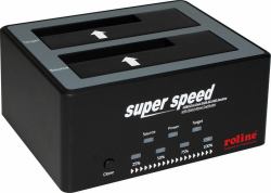 ROLINE 16.01.4122 Station d'accueil de disques de stockage USB 3.2 Gen 1 [3.1 Gen 1] Type-B Noir 