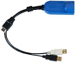 Raritan Digital HDMI, USB CIM câble kvm Multicolore, Noir 0,3 m 