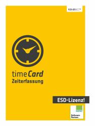 Reiner SCT timeCard time recording annual license, 250 employees, ESD, 1 year Commercial 1 licence[s] Téléchargement électronique de logiciel 1 année[s] 12 mois 