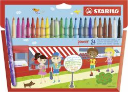 STABILO power stylo-feutre Moyen Multicolore 24 pièce[s] 