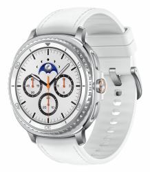 Samsung SM-L505FZWAEUB smartwatche et montre de sport 3,3 cm [1.3"] AMOLED 46 mm Numérique 438 x 438 pixels Écran tactile 4G Argent Wifi GPS [satellite] 