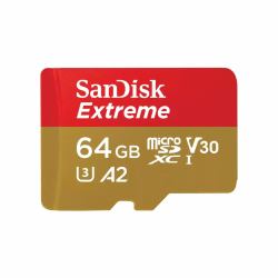 SanDisk Extreme 64 Go MicroSDXC UHS-I Classe 10 