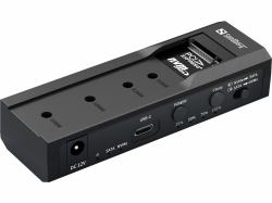 Sandberg 136-49 Station d'accueil de disques de stockage USB 3.2 Gen 2 [3.1 Gen 2] Type-C Noir 