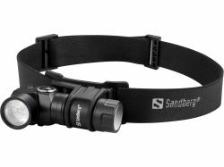 Sandberg 421-35 torche et lampe de poche Noir Lampe frontale LED 