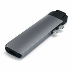 Satechi ST-TCPHEM station d'accueil Thunderbolt 3 Gris 