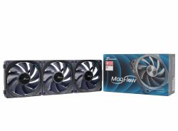 Seasonic MagFlow 3-Fan Kit Boitier PC Ventilateur 12 cm Noir 3 pièce[s] 