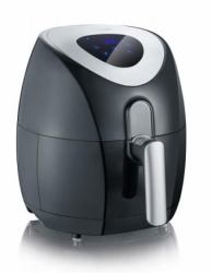 Severin 2430 Unique 3,2 L Autonome 1500 W Friteuse d’air chaud Noir, Acier inoxydable 