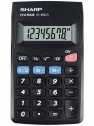 Sharp EL-233S calculatrice Poche Calculatrice basique Noir 