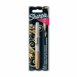 Sharpie 1986003 marqueur indélébile Pointe fine Or 1 pièce[s] 