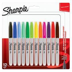 Sharpie 2065404 marqueur indélébile Multicolore 12 pièce[s] 